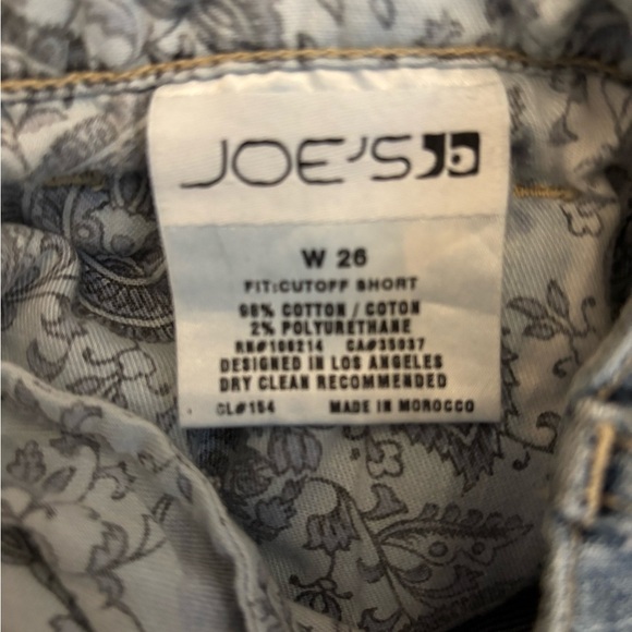 Joe's Jeans Blue Denim Cutoff Shorts - Picture 2 of 8